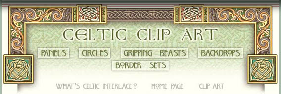 celtic scroll work clipart designs